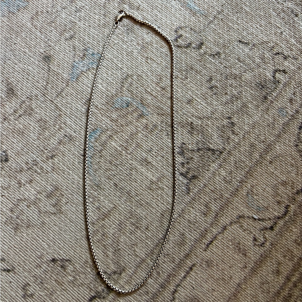David Yurman Men’s silver box chain